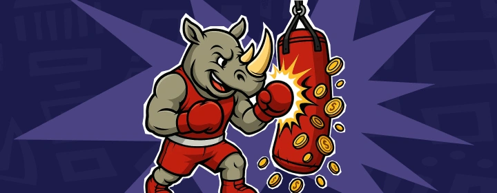 Capture d'écran de l'app SpinoRhino Casino